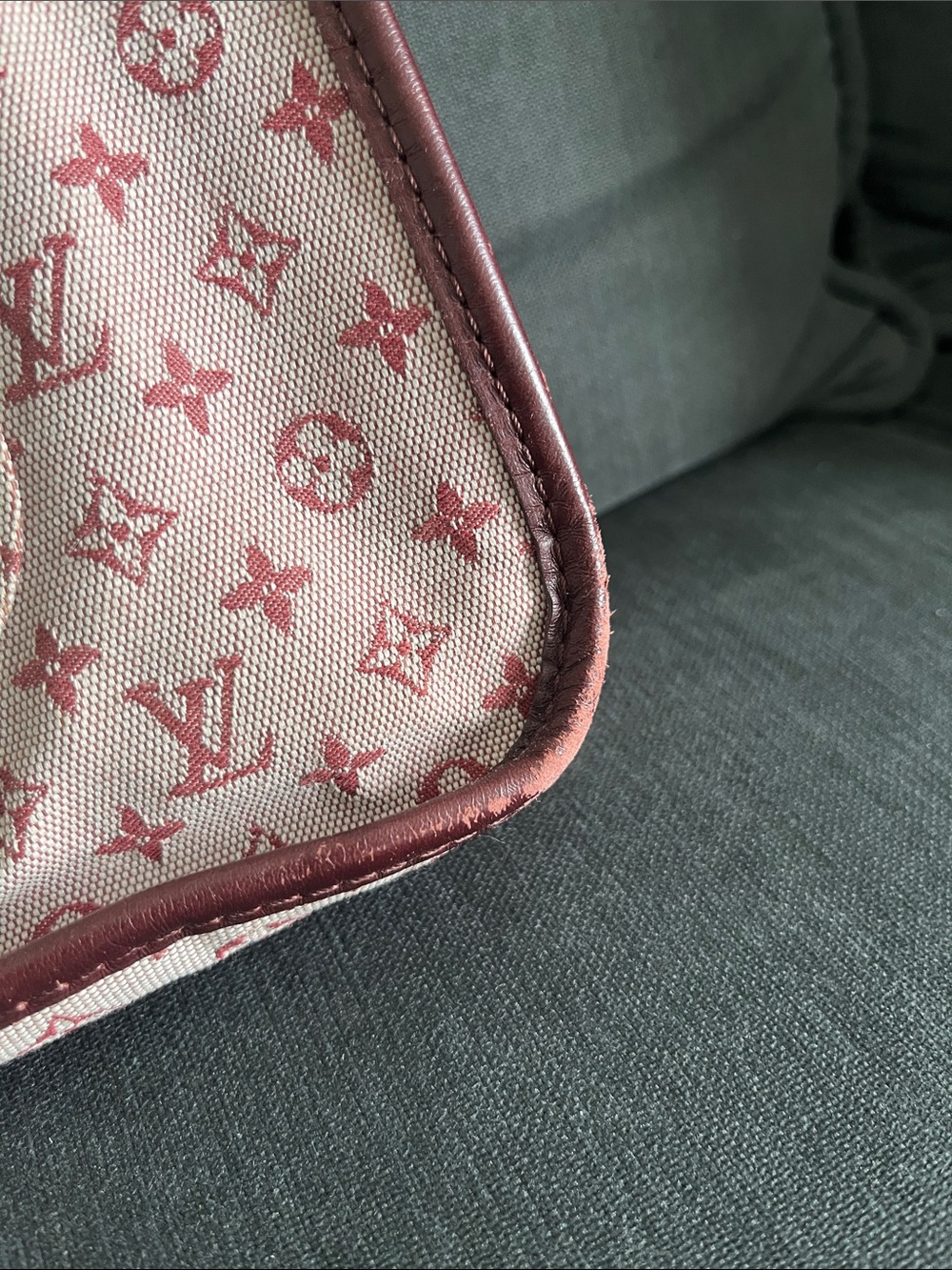 Louis Vuitton Pink and Burgundy Monogram Crossbody Bag - Picture 4 of 11
